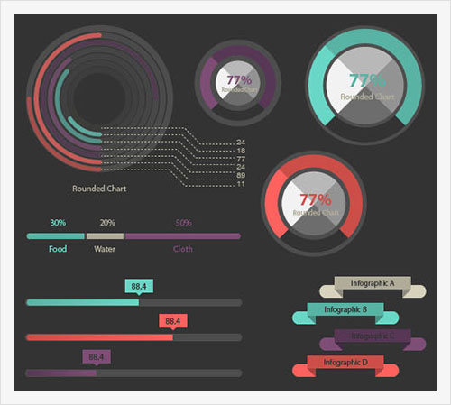 100-Infographic-Elements-Vector