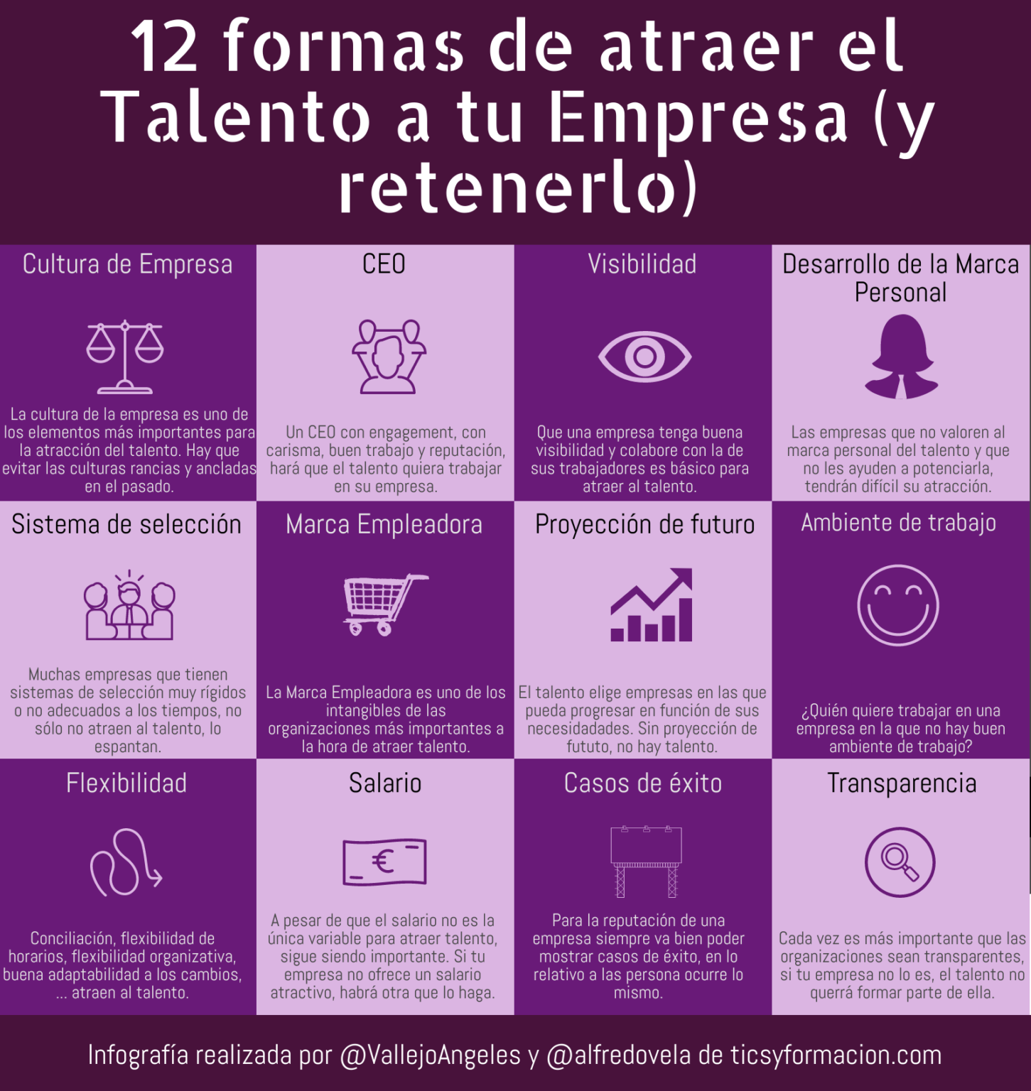 12 formas de atraer el talento a tu empresa (y retenerlo) #infografia # ...