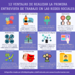 12 ventajas de realizar la primera entrevista de trabajo en redes sociales #infografia #rrhh #socialmedia