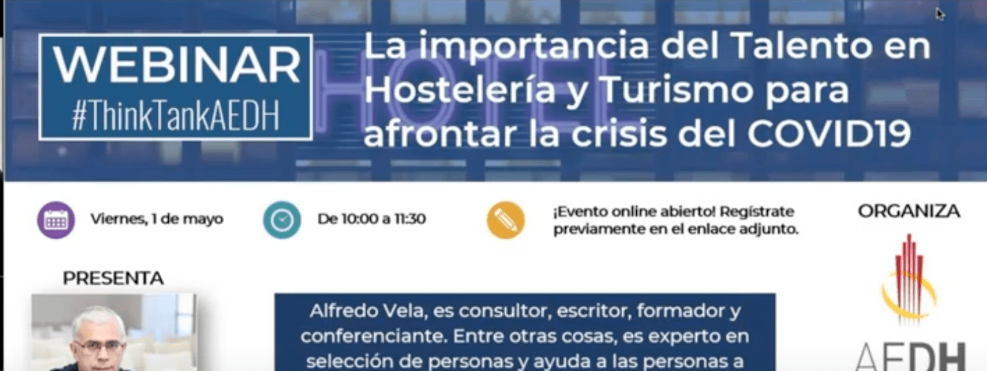 La importancia del Talento en Hostelería y Turismo para afrontar la crisis del COVID-19 (vídeo) #turismo #talento