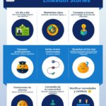 9 ideas para usar LinkedIn Stories #infografia #infographic #socialmedia