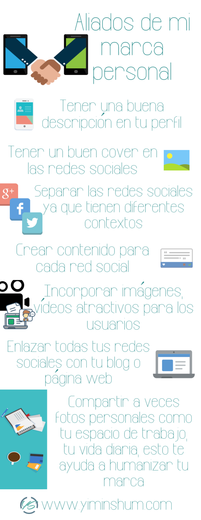 Infografia - Aliados de mi Marca Personal #infografia #infographic #marketing - TICs y Formación