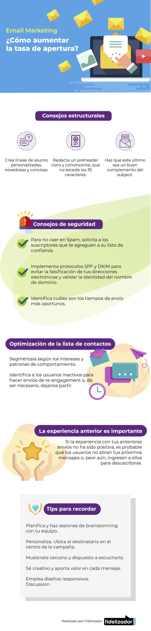 Cómo aumentar la tasa de apertura en Email Marketing #infografia #infographic #marketing