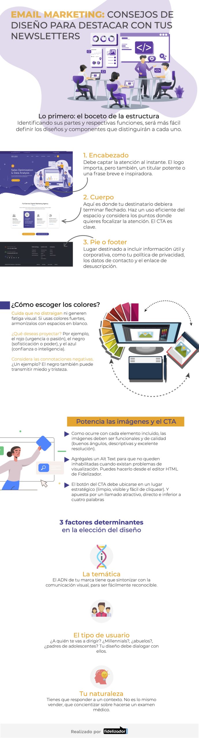 Consejos de diseño para destacar con tu Newsletter #infografia #infographic #marketing