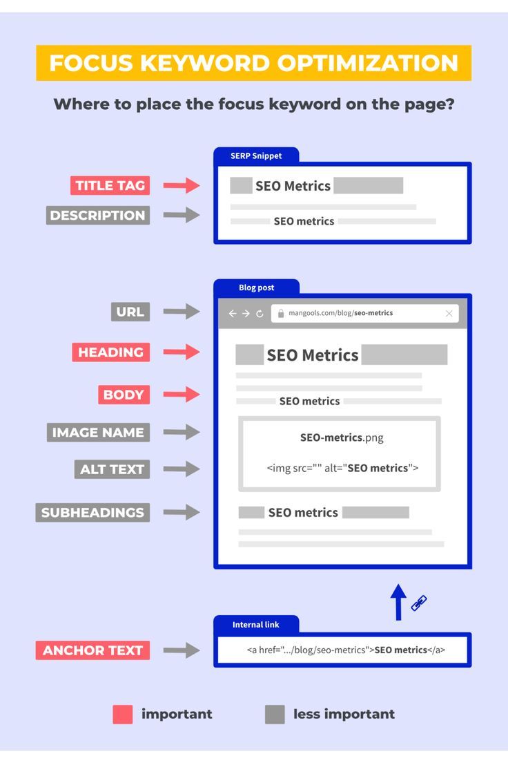 Infografia - FOCUS KEYWORD OPTIMIZATION