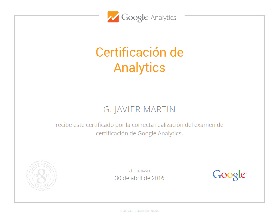 Google Analytics Certification