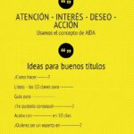 Infografia - Ideas para crear contenido Infografía | Atención, Interés, Deseo, Acción