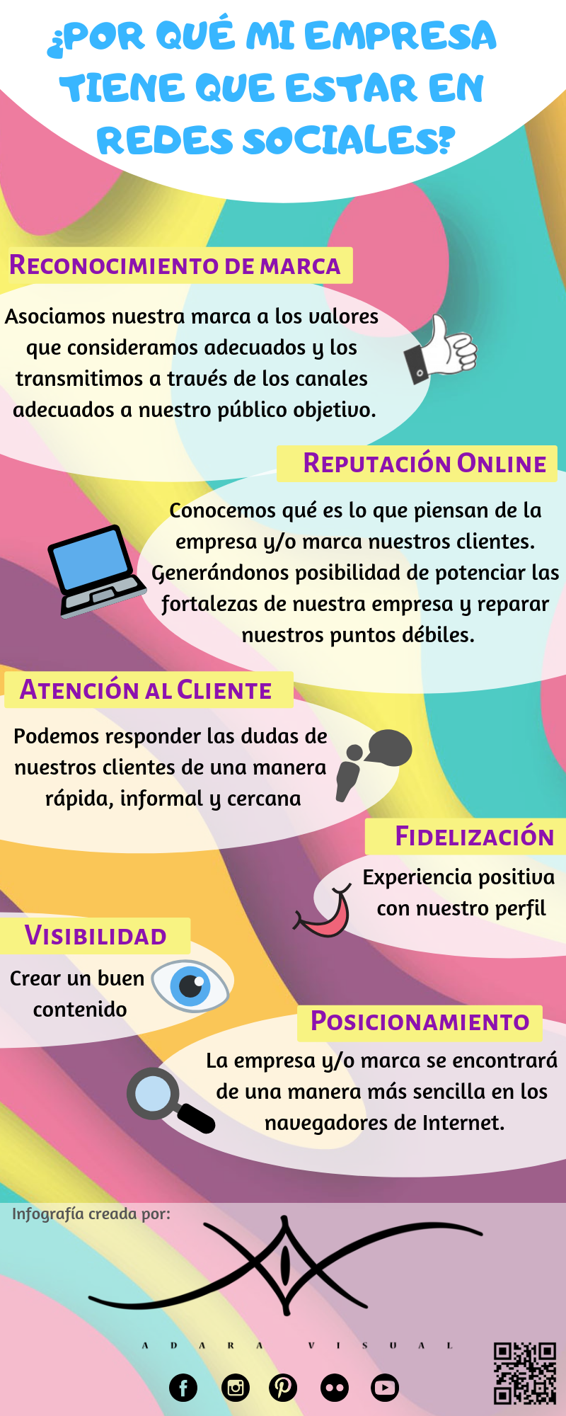 Infografia - La importancia de las Redes Sociales