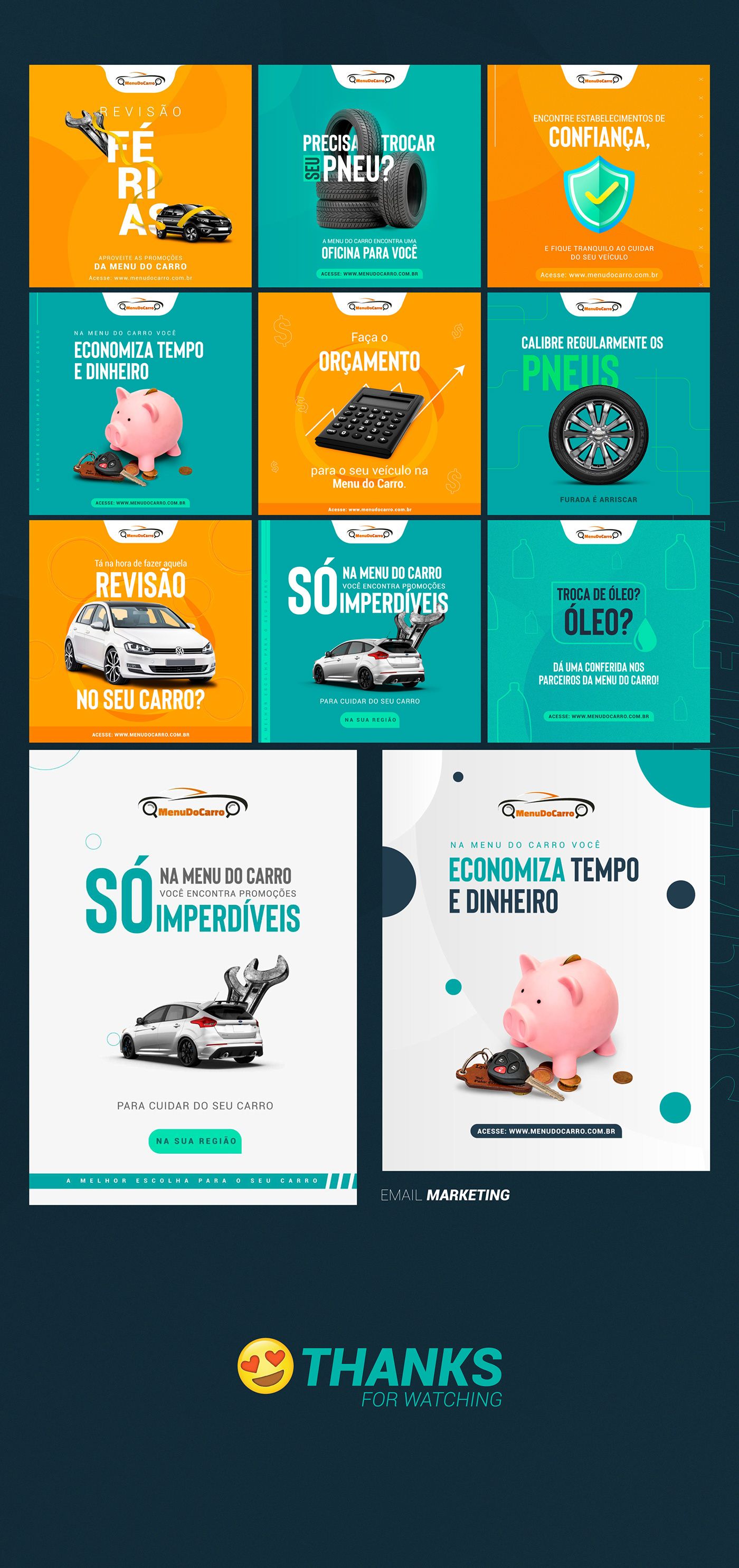 Infografia - SOCIAL MEDIA | Menu do Carro