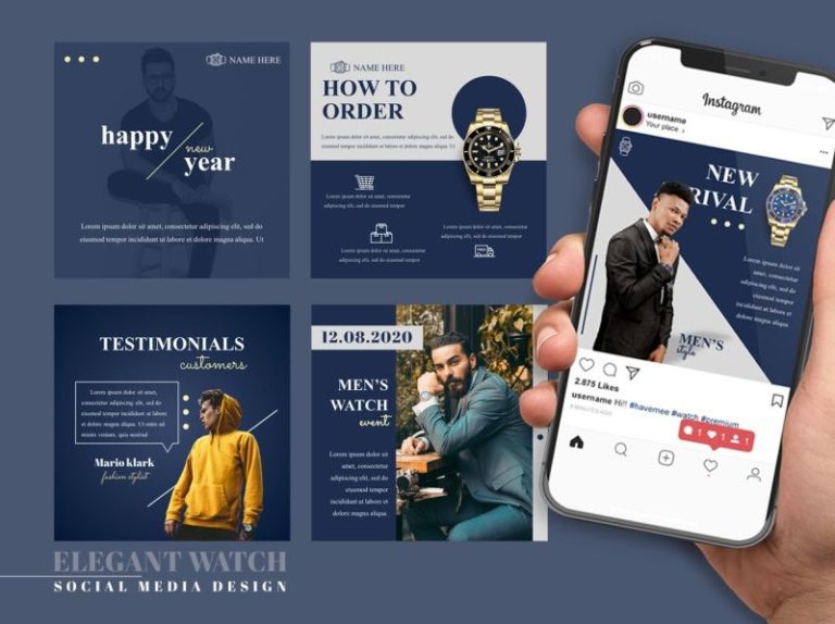 Infografia - Social Media Design - Elegant Watch