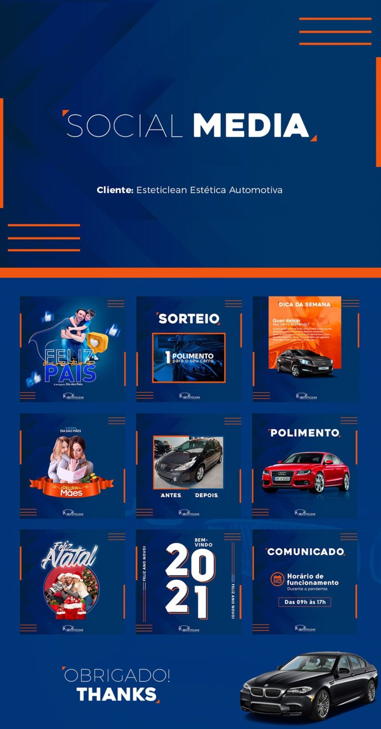 Infografia - Social Media - Esteticlean Estética Automotiva