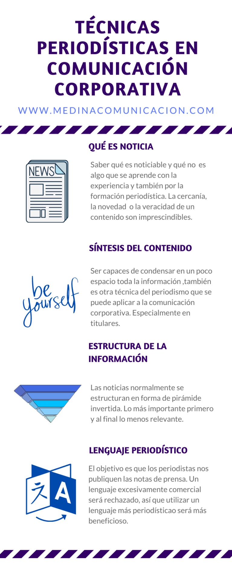Técnicas periodísticas en comunicación corporativa #infografia #infographic #marketing