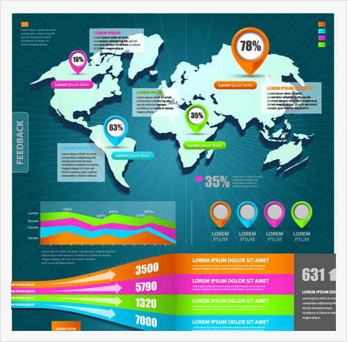 World-Map-with-Infographic-vector