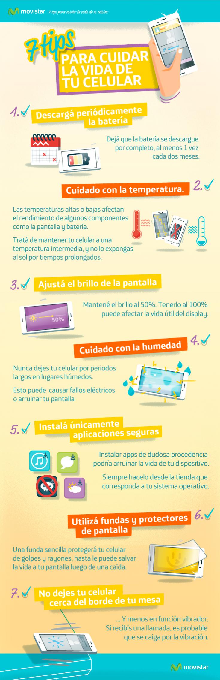 7 consejos movil - infografia