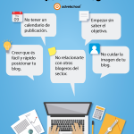 5 Errores Empezar Blog - Infografia